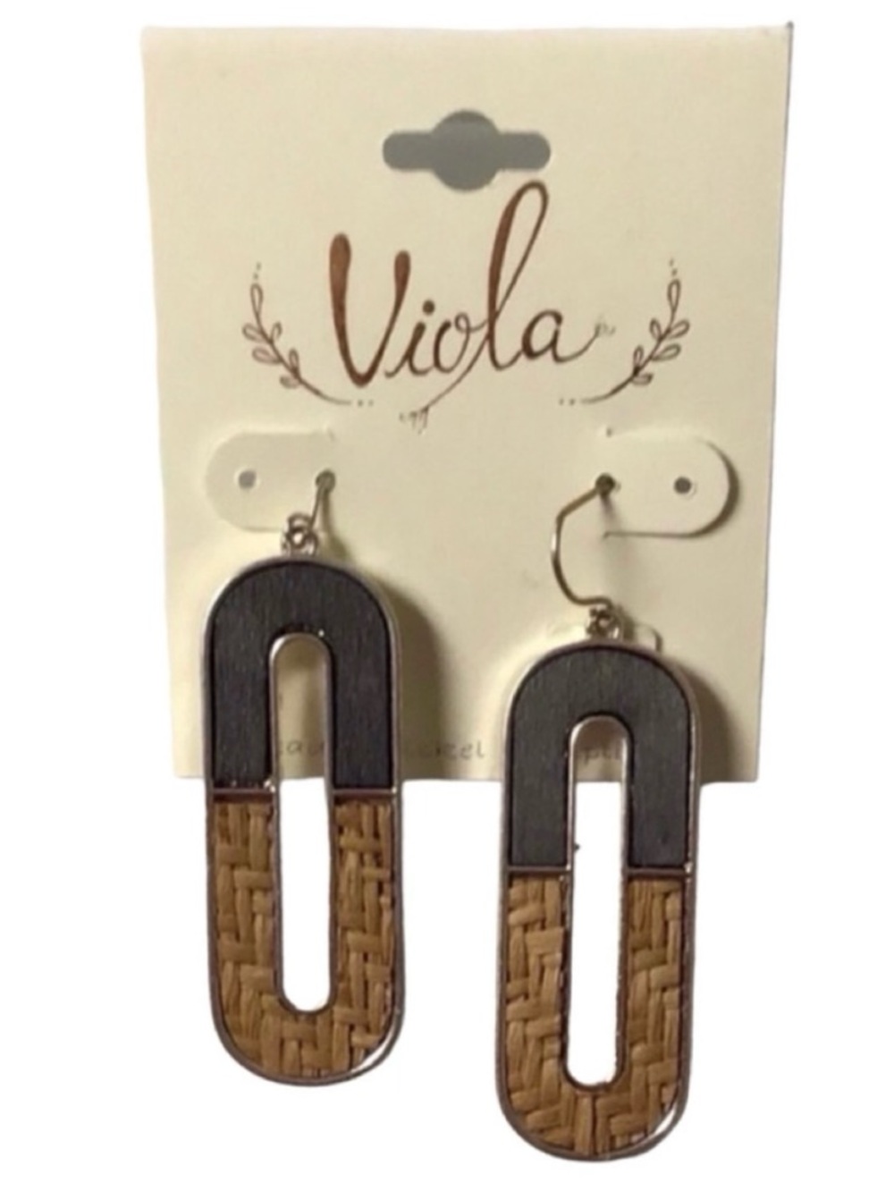 Viola Oval Drop Earrings (NWT)